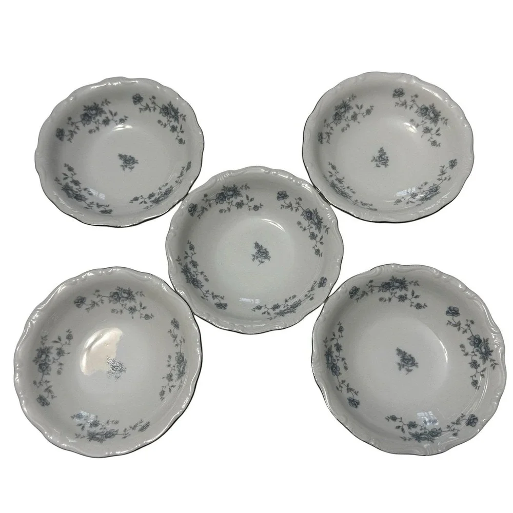 Johann Haviland Blue Garland Fruit Dessert Berry Bowls 5